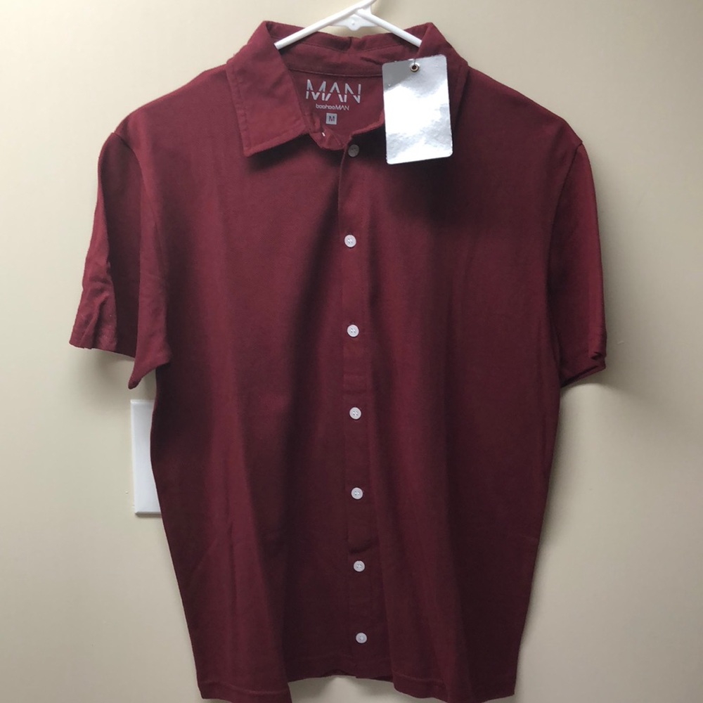 Man Boohoo Man Short Sleeve Shirt